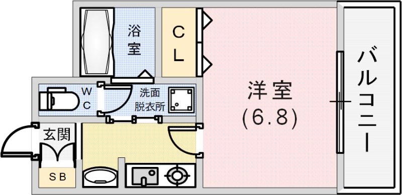 プレサンス神戸みなと元町の間取り写真