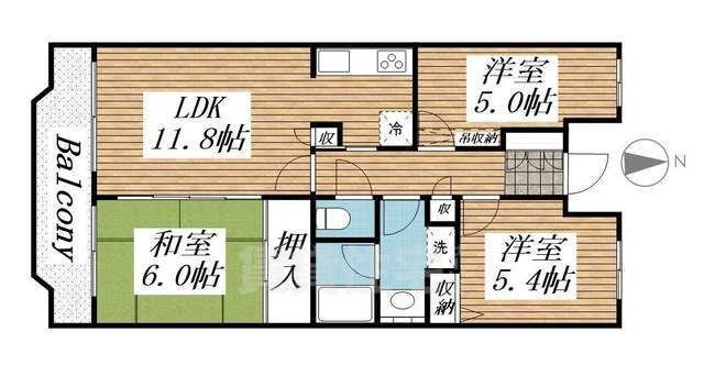 クレールメゾンの間取り写真