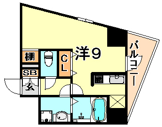 パシフィックレジデンス神戸八幡通の間取り写真