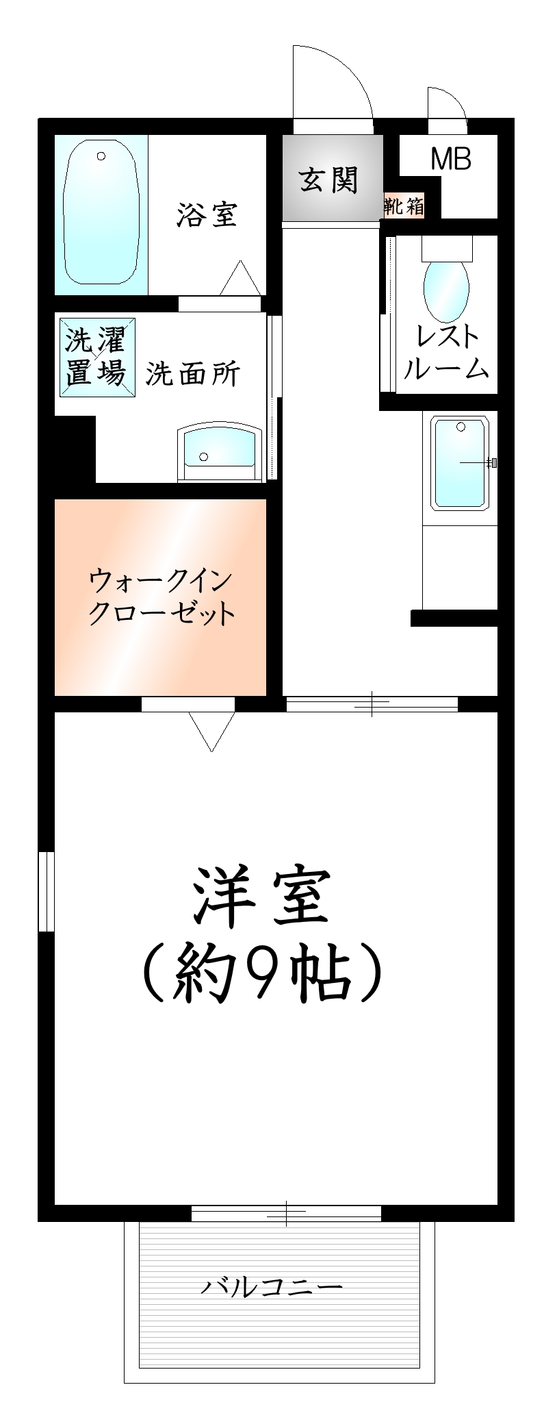 アムールPartirの間取り写真