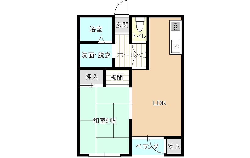 コーポ白鳥の間取り