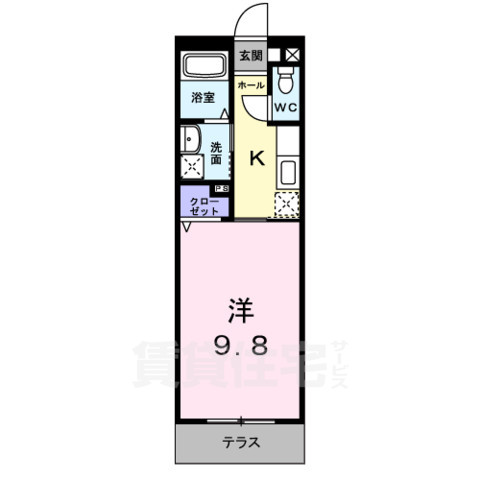 カーサエスト札の辻の間取り