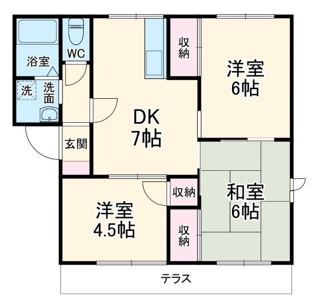 サニーコートＣの間取り