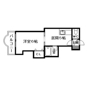 北海道札幌市中央区宮の森一条４（マンション）の賃貸物件の間取り