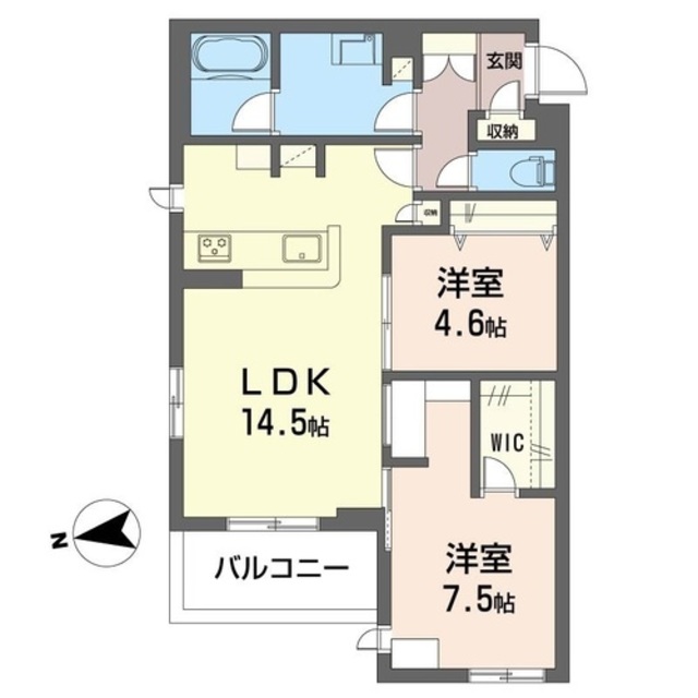 川崎市多摩区菅のマンションの間取り