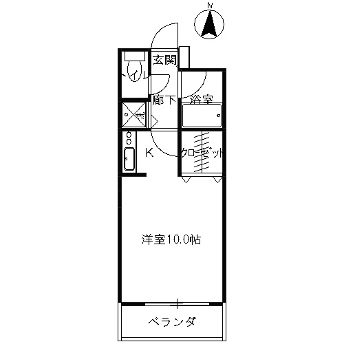 高知市昭和町のマンションの間取り