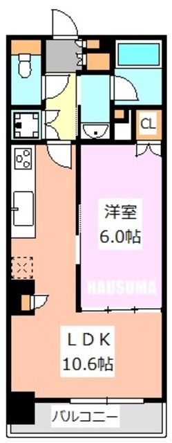 東京都北区東十条２の賃貸マンションの間取り