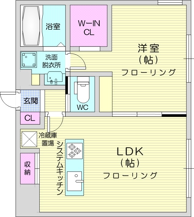 R-fino札幌桑園の間取り