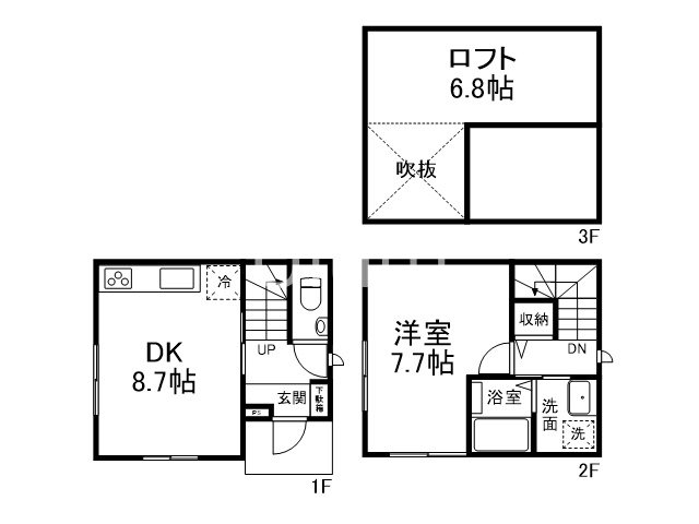 京都府京都市南区古御旅町（一戸建）の賃貸物件の間取り