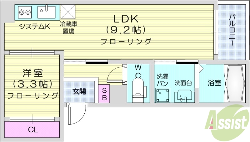 REGALEST薬師堂SLの間取り