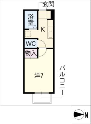 パルテネール中鶉の間取り