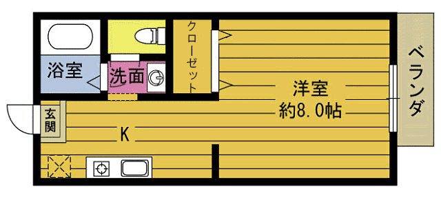 サンガ－デン荘園の間取り