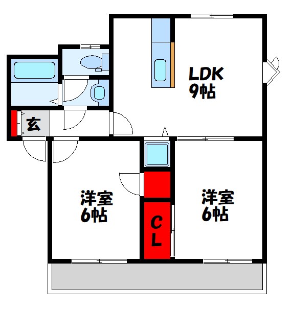 ラピスハイツ　B棟の間取り