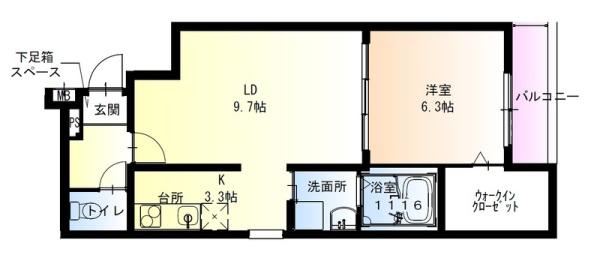 【フジパレス堺石津川２番館の間取り】