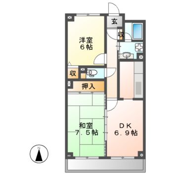 グレース堀田の間取り