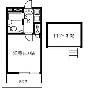 名古屋市瑞穂区土市町のアパートの間取り