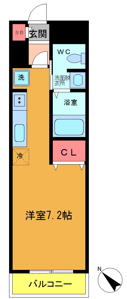 市川市南八幡のマンションの間取り