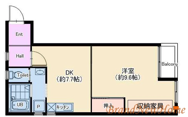 【堺市堺区五月町のマンションの間取り】