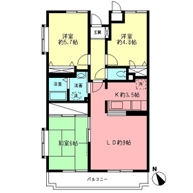 トレジャーズ湘南1号棟の間取り