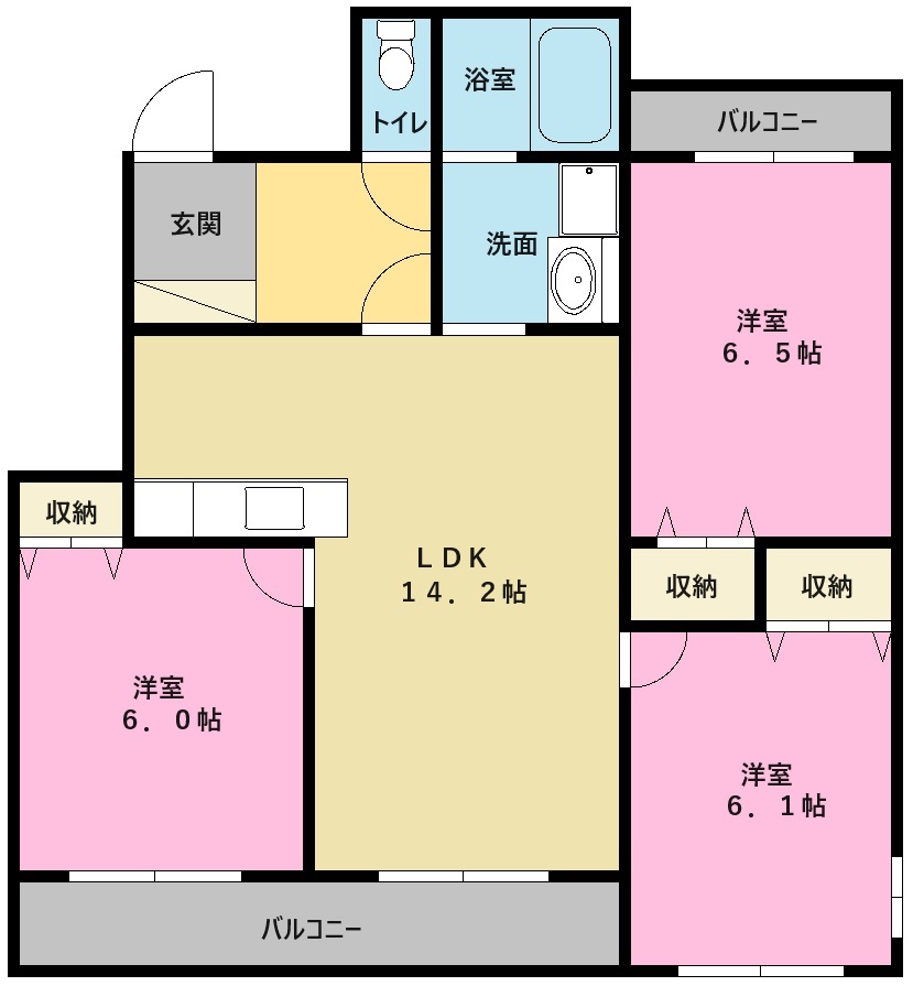 ビジュＭの間取り