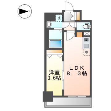 【SOLメイクス浄心天神山の間取り】