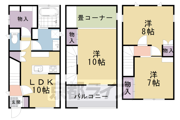 京都市北区紫野下築山町のその他の間取り