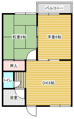 堺市堺区錦綾町のアパートの間取り