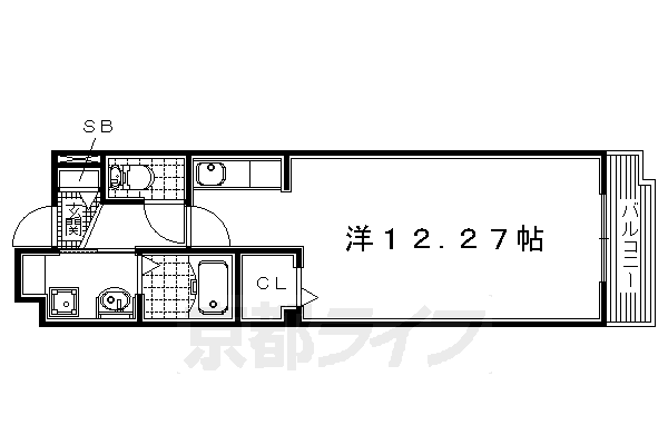 枚方市大峰元町のマンションの間取り