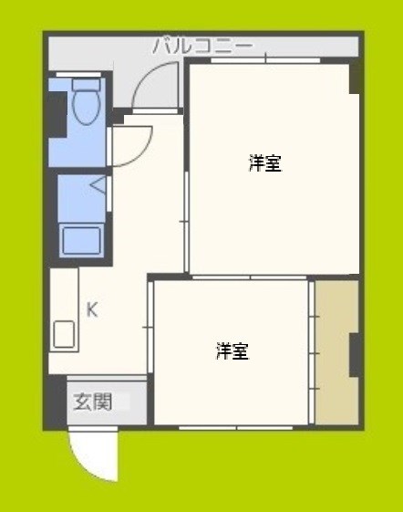 マンション楠木の間取り