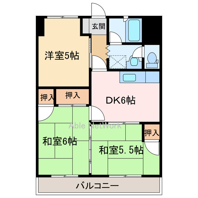 アーバンコート泉宮の間取り