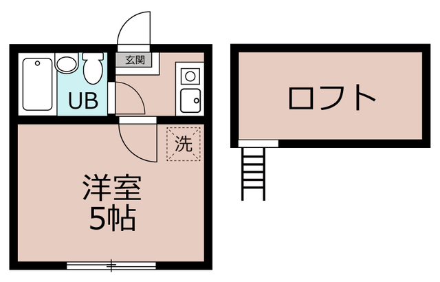 藤沢市本藤沢のアパートの間取り