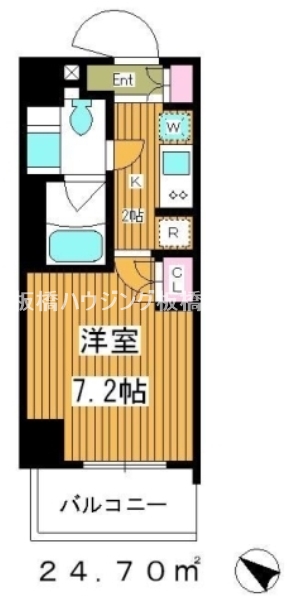 パークアクシス板橋本町弐番館の間取り