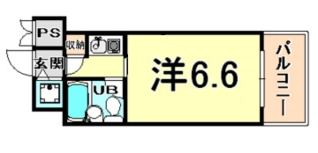 【尼崎市南竹谷町のマンションの間取り】