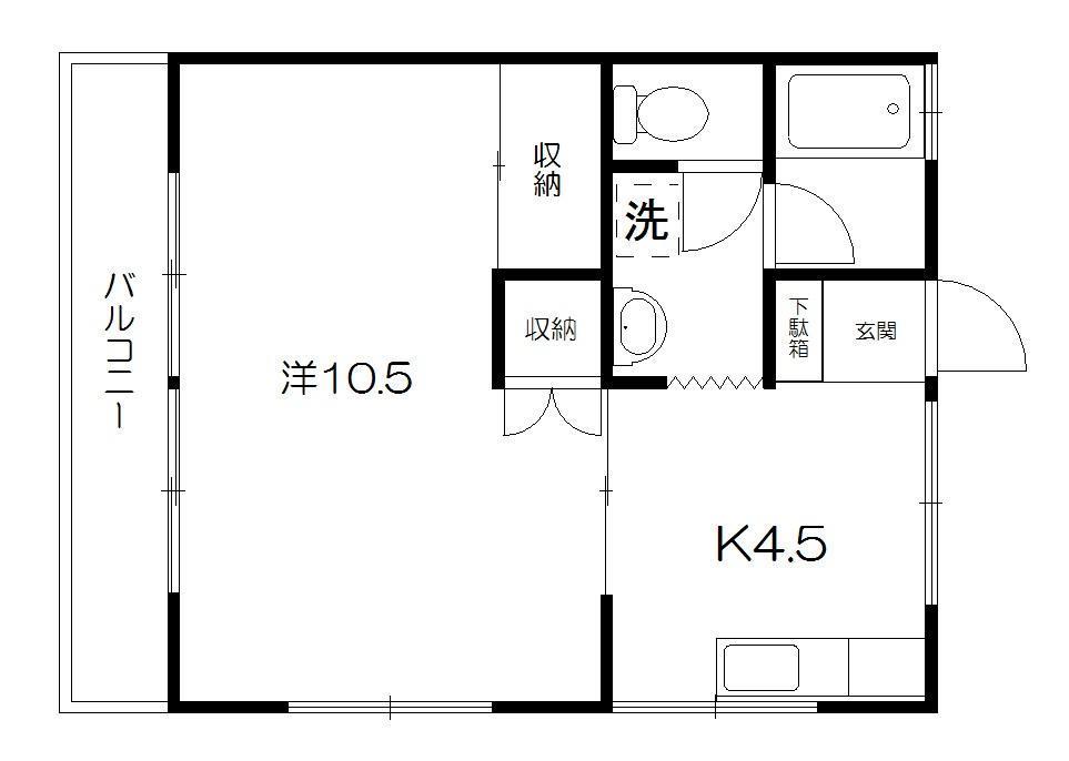 ハイツ紫の間取り