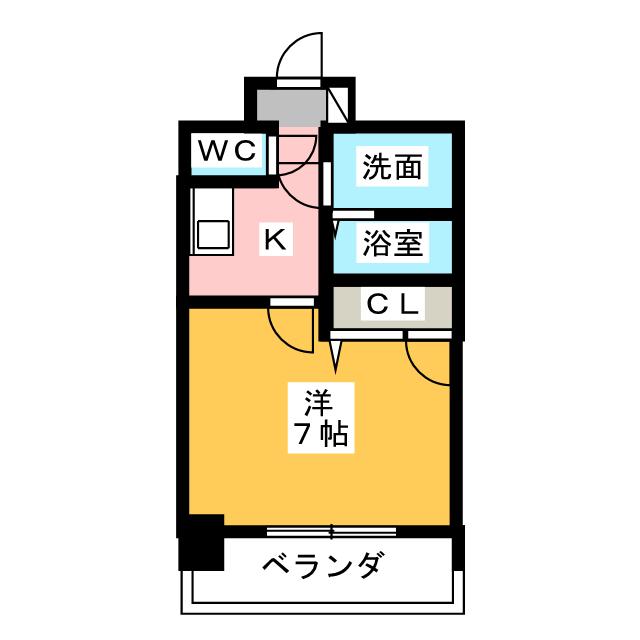 エスリード大須観音プリモの間取り