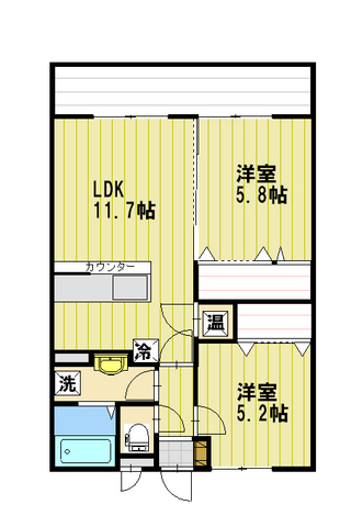 マンション花水木の間取り