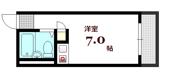 広島市中区鶴見町のマンションの間取り