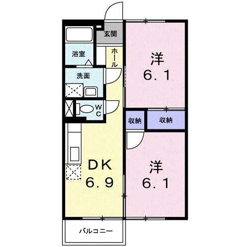 ニューエルディム宮島の間取り