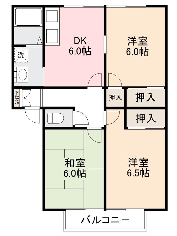 アネシスコート　Ａ・Ｂ・Ｃ棟の間取り