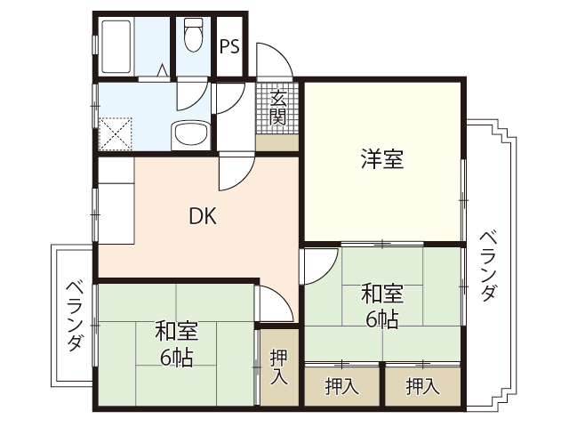 ＳＧＭマンション八幡の間取り