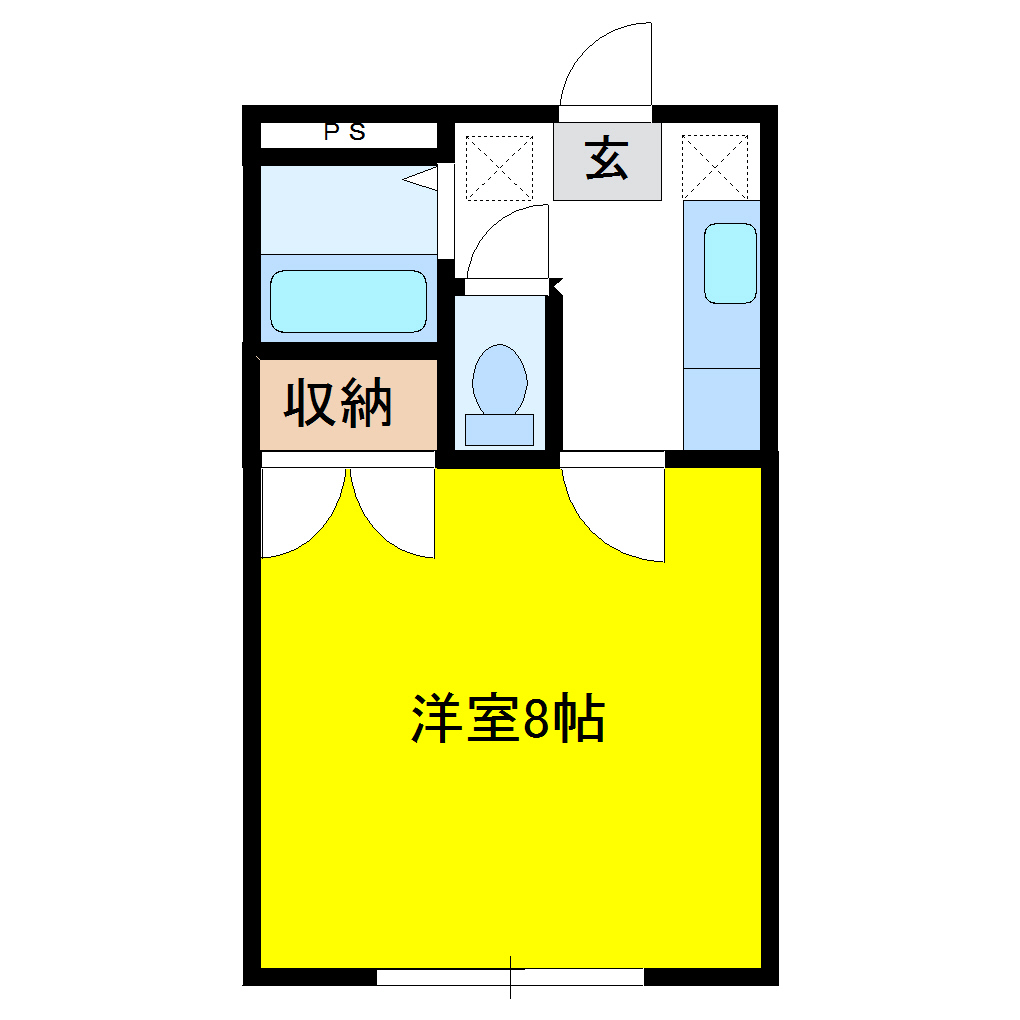 ホワイトコート前九年Cの間取り