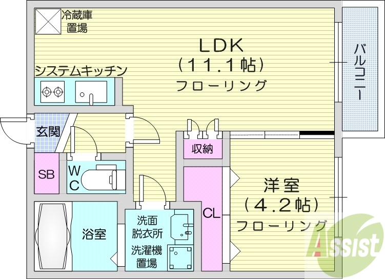 NAGI桑園の間取り