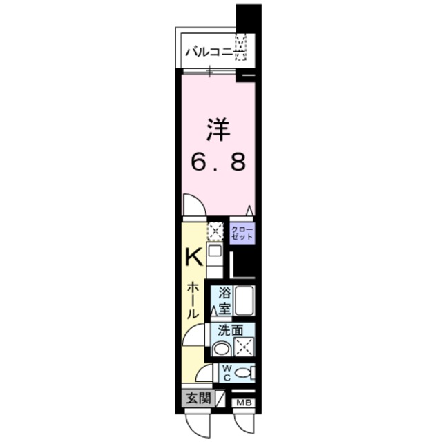 相模原市中央区相模原のマンションの間取り