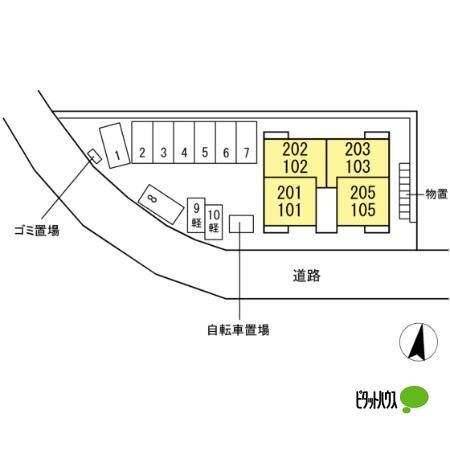 【ウミライ西津田の駐車場】