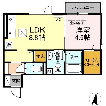 ウミライ西津田の間取り