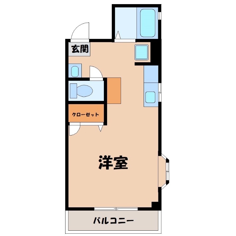 宇都宮市簗瀬町のマンションの間取り