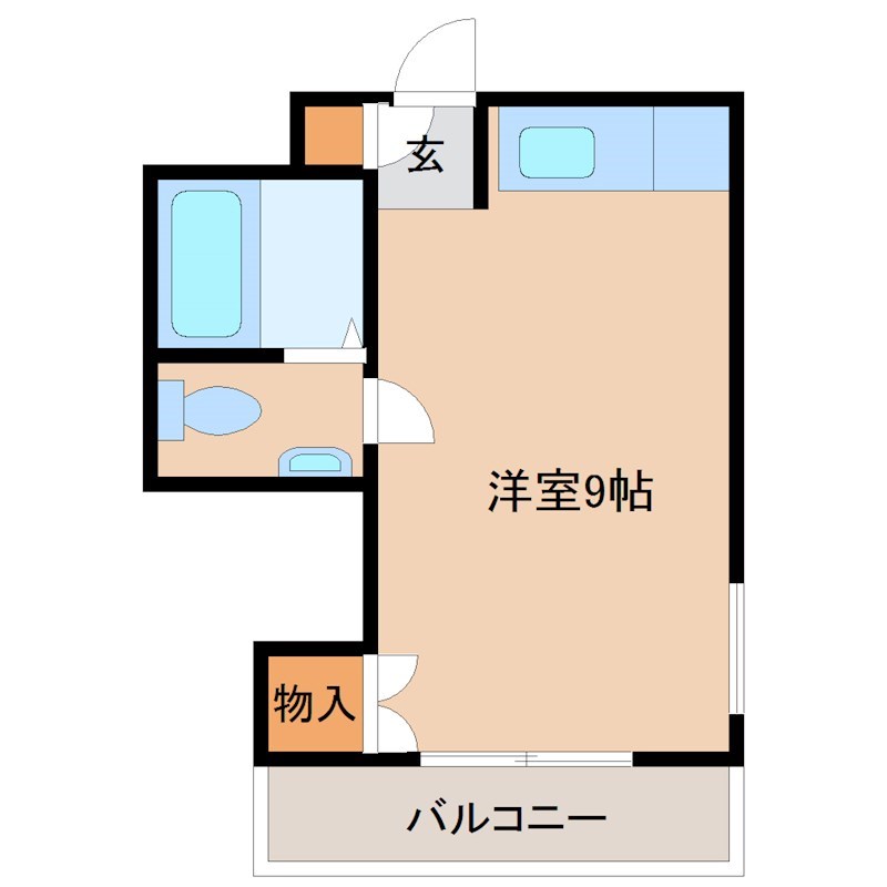 キューブ武庫川1の間取り