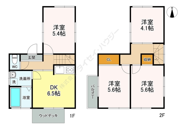 【森本１３号邸の間取り】