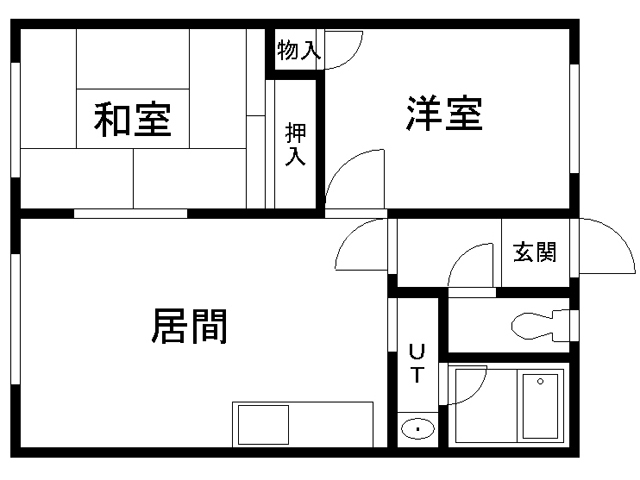 ハイツ島尻Ａの間取り