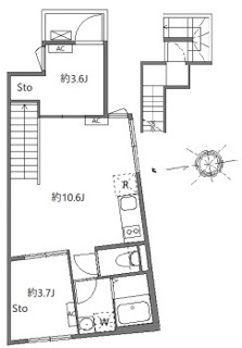 アピチェ戸越銀座　３０１号室　３階の間取り